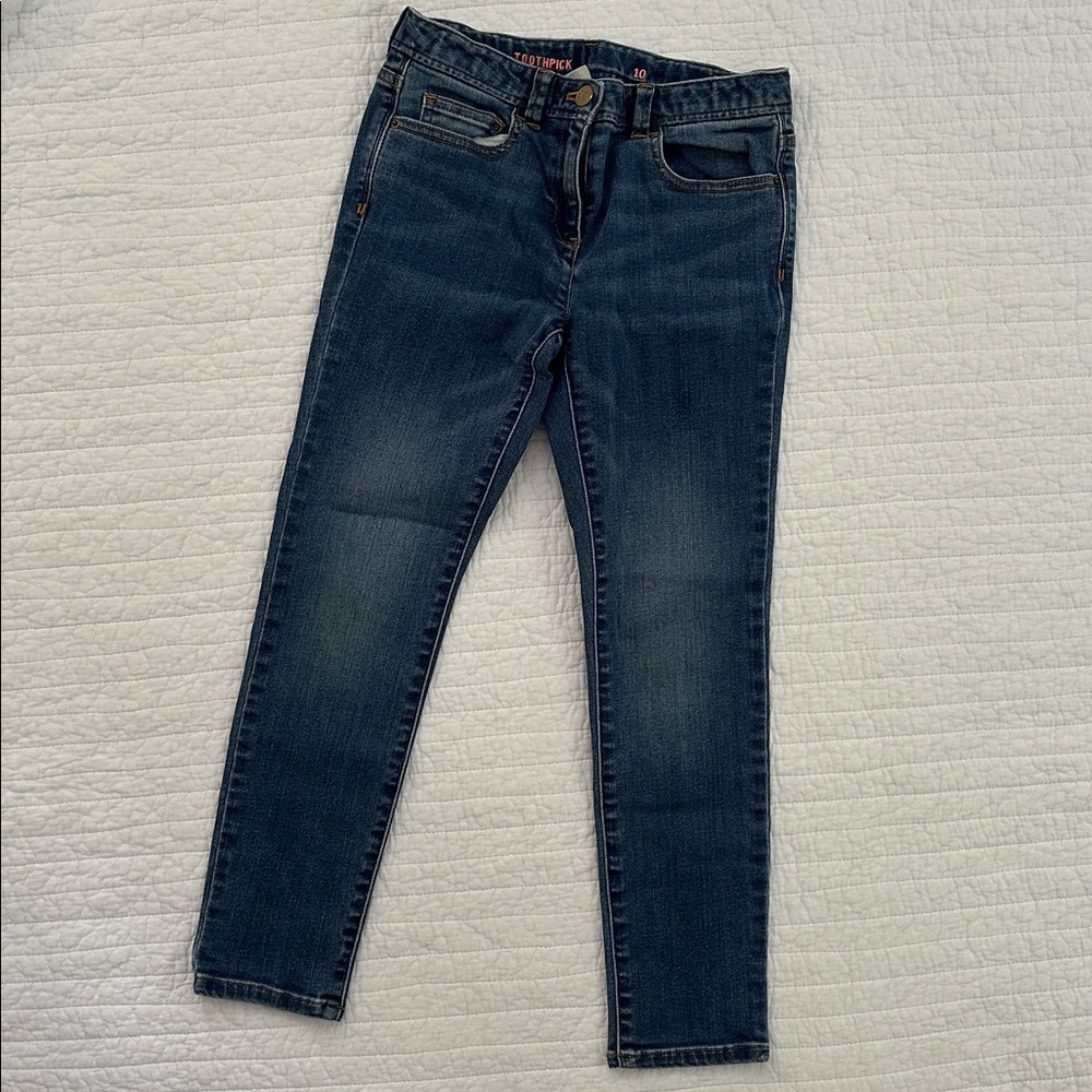 Classic Denim toothpick jeans.